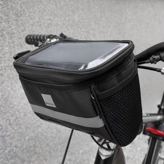 Wozinsky Bike Handlebar Bag with Phone Case 2L Black (WBB12BK)