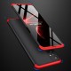 GKK 360 Protection Case Front and Back Case Full Body Cover Samsung Galaxy M51 black-red
