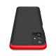 GKK 360 Protection Case Front and Back Case Full Body Cover Samsung Galaxy M51 black-red