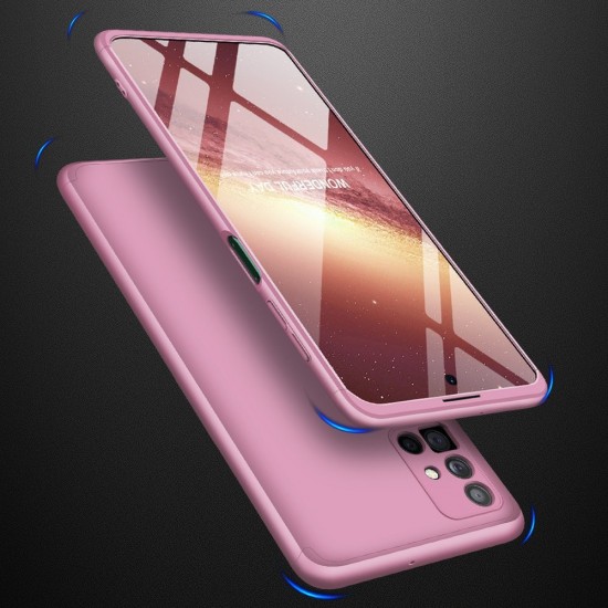 GKK 360 Protection Case Front and Back Case Full Body Cover Samsung Galaxy M51 pink