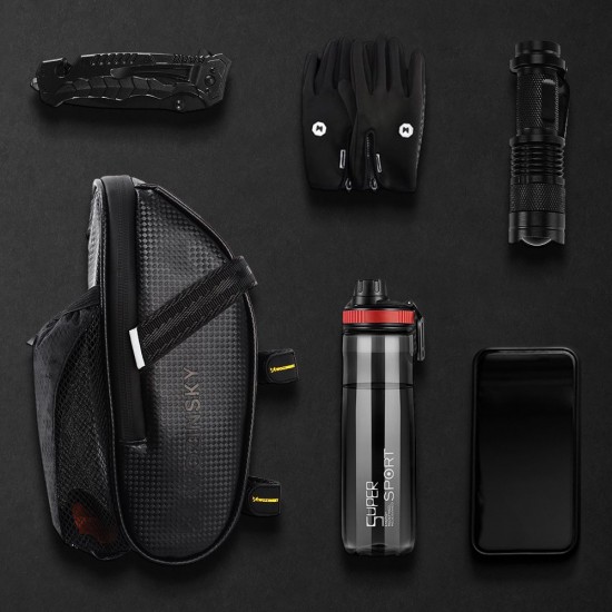 Wozinsky Bicycle Saddle Bag 1.5L Black (WBB20BK)