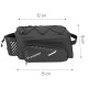 Wozinsky Bike Pannier Rack Bag with Shoulder Strap 9L (Rain Cover Included) Black (WBB22BK)