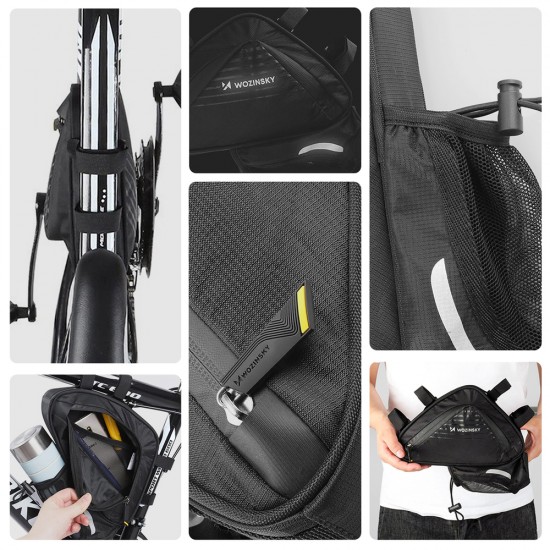Wozinsky frame bag 1.5l black (WBB23BK)