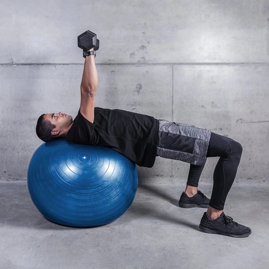 Wozinsky WGB65BL Exercise Ball, 65 cm, Blue