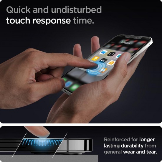 Spigen Glas.tR EZ Fit Tempered Glass for iPhone 12 / iPhone 12 Pro - 2 pcs.