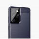 Carbon Case Flexible Cover TPU Case for Samsung Galaxy S21 Ultra 5G blue