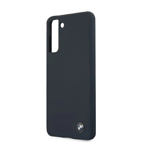 BMW Silicone Signature Case for Samsung Galaxy S21+ - Navy Blue