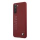 BMW Silicone Signature Logo Case for Samsung Galaxy S21+ - Red
