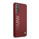 BMW Silicone Signature Logo Case for Samsung Galaxy S21+ - Red