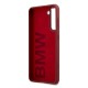 BMW Silicone Signature Logo Case for Samsung Galaxy S21+ - Red