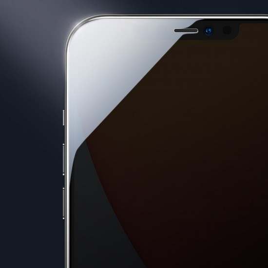 Joyroom Knight Series 2,5D full screen tempered glass with Anti Spy filter for iPhone 12 Pro Max black (JR-PF603)