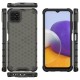 Honeycomb Case armor cover with TPU Bumper for Samsung Galaxy A22 5G black