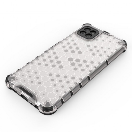 Honeycomb Case armor cover with TPU Bumper for Samsung Galaxy A22 5G black