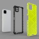 Honeycomb Case armor cover with TPU Bumper for Samsung Galaxy A22 5G black