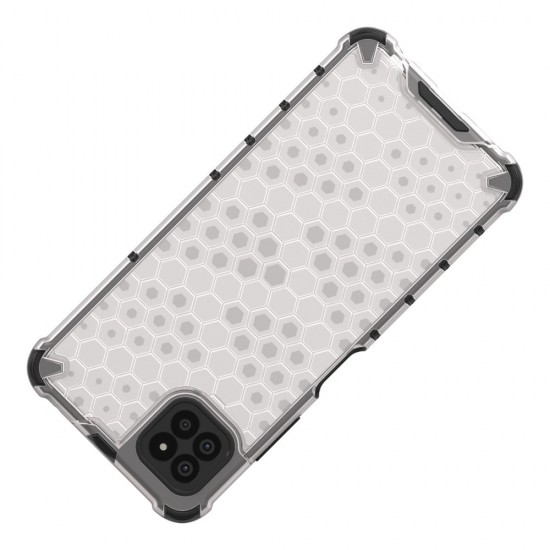 Honeycomb Case armor cover with TPU Bumper for Samsung Galaxy A22 5G black