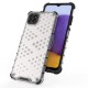 Honeycomb Case armor cover with TPU Bumper for Samsung Galaxy A22 5G black