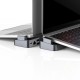 Hub Joyroom S-H121 USB-C stand - USB-A 3.0 / RJ45 / HDMI / USB-C / Thunderbolt for MacBook Pro - gray