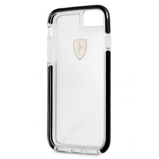 Ferrari Hardcase FEGLHCP7BK iPhone 7/8 SE 2020 / SE 2022 Shockproof transparent black