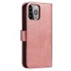 Magnet Case elegant bookcase type case with kickstand for iPhone 13 Pro pink