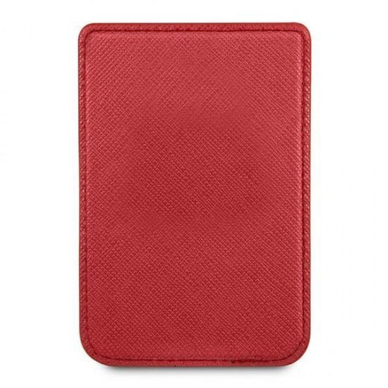 Guess Wallet Card Slot GUWMSSASLRE MagSafe Saffiano red/red