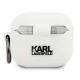 Karl Lagerfeld Silicone Choupette Case for AirPods 3 - White