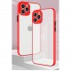 Milky Case silicone flexible translucent case for Samsung Galaxy S21 Ultra 5G red