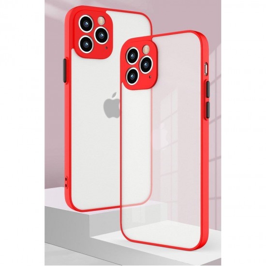 Milky Case Silicone Flexible Translucent Case for Xiaomi Redmi 9T Red