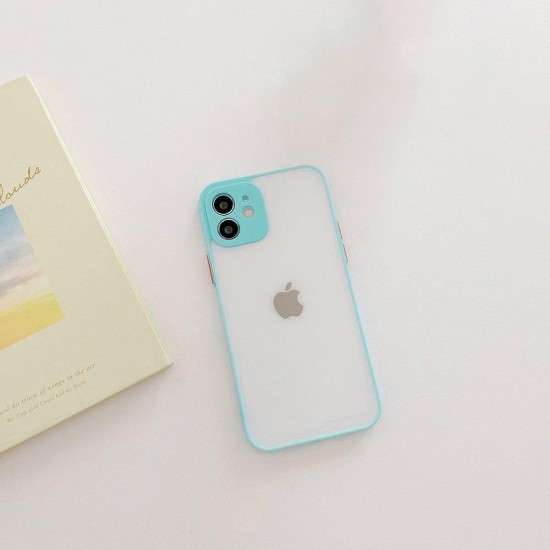 Milky Case silicone flexible translucent case for Samsung Galaxy A22 4G blue