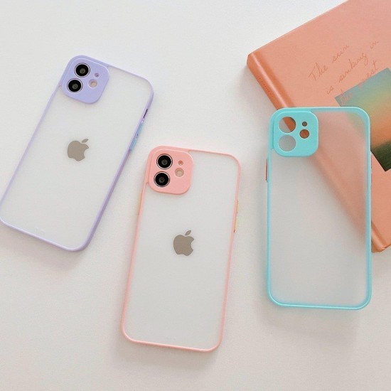 Milky Case silicone flexible translucent case for Samsung Galaxy A22 4G blue