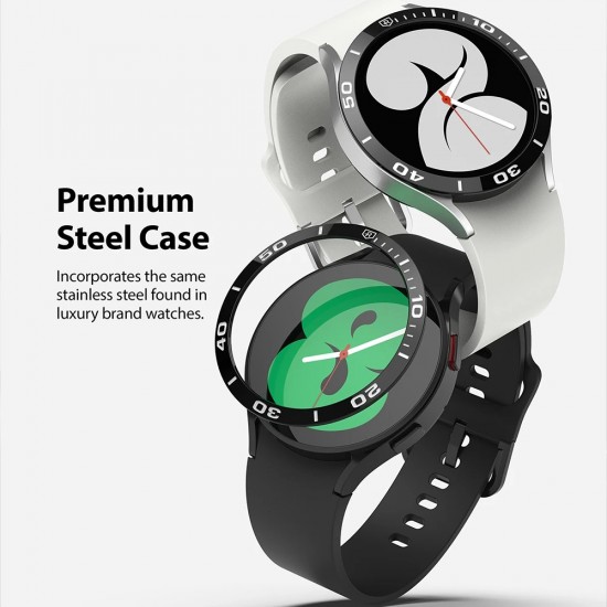 Ringke Bezel Styling case frame envelope ring Watch 6 / 5 / 4 (40mm) silver (Stainless Steel) (GW4-40-42)