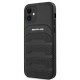 AMG Leather Debossed Lines case for iPhone 12 mini - black