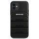AMG Leather Debossed Lines case for iPhone 12 mini - black