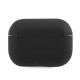 BMW BMAPSSLBK AirPods Pro cover czarny/black Geniune Leather Silver Logo