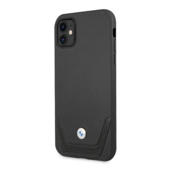 BMW Leather Perforate Case for iPhone 11 / Xr - Black