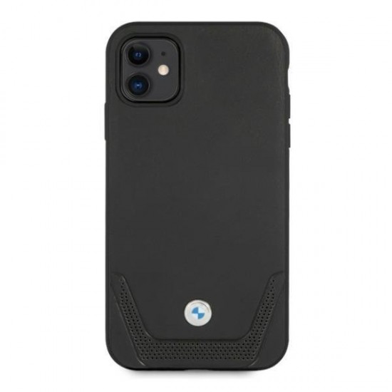 BMW Leather Perforate Case for iPhone 11 / Xr - Black