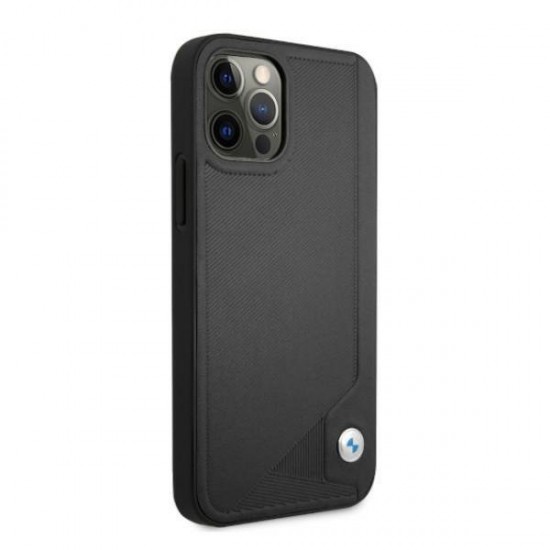 BMW Leather Deboss Case for iPhone 12 Pro Max - Black