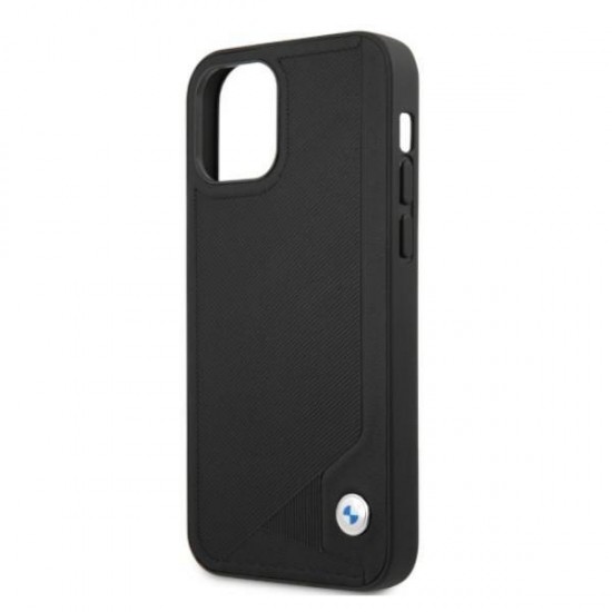 BMW Leather Deboss Case for iPhone 12 Pro Max - Black