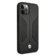 BMW Leather Perforated Sides Case for iPhone 12 Pro Max - Black