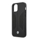 BMW Leather Perforated Sides Case for iPhone 12 Pro Max - Black