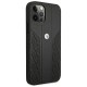BMW Leather Curve Perforate Case for iPhone 12 Pro Max - Black