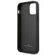 BMW Leather Curve Perforate Case for iPhone 12 Pro Max - Black