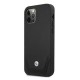 BMW Leather Perforate Case for iPhone 12 Pro Max - Black