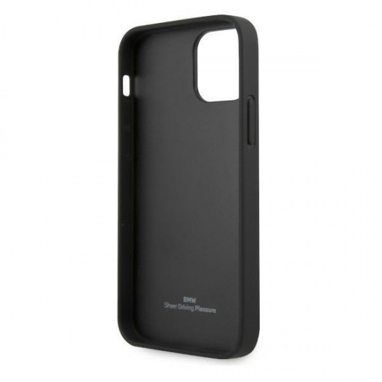 BMW Leather Perforate Case for iPhone 12 Pro Max - Black