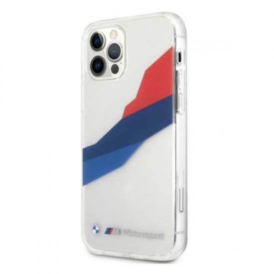 BMW Motorsport Tricolor Case for iPhone 12 Pro Max - Transparent