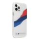 BMW Motorsport Tricolor Case for iPhone 12 Pro Max - Transparent