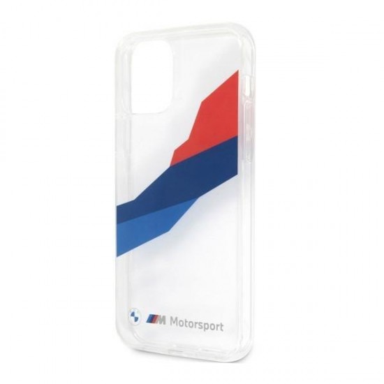 BMW Motorsport Tricolor Case for iPhone 12 Pro Max - Transparent