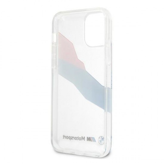 BMW Motorsport Tricolor Case for iPhone 12 Pro Max - Transparent
