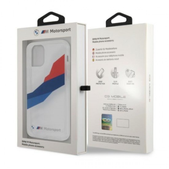 BMW Motorsport Tricolor Case for iPhone 12 Pro Max - Transparent