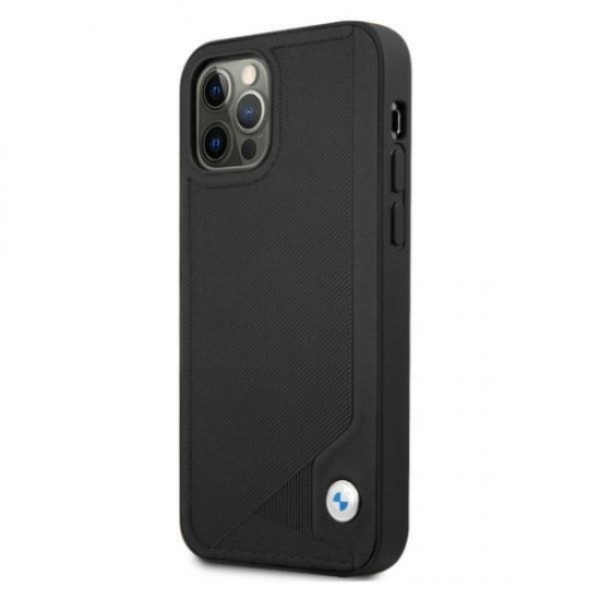 BMW Leather Deboss Case for iPhone 12 / iPhone 12 Pro - Black