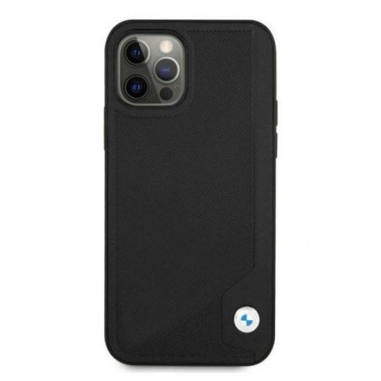 BMW Leather Deboss Case for iPhone 12 / iPhone 12 Pro - Black